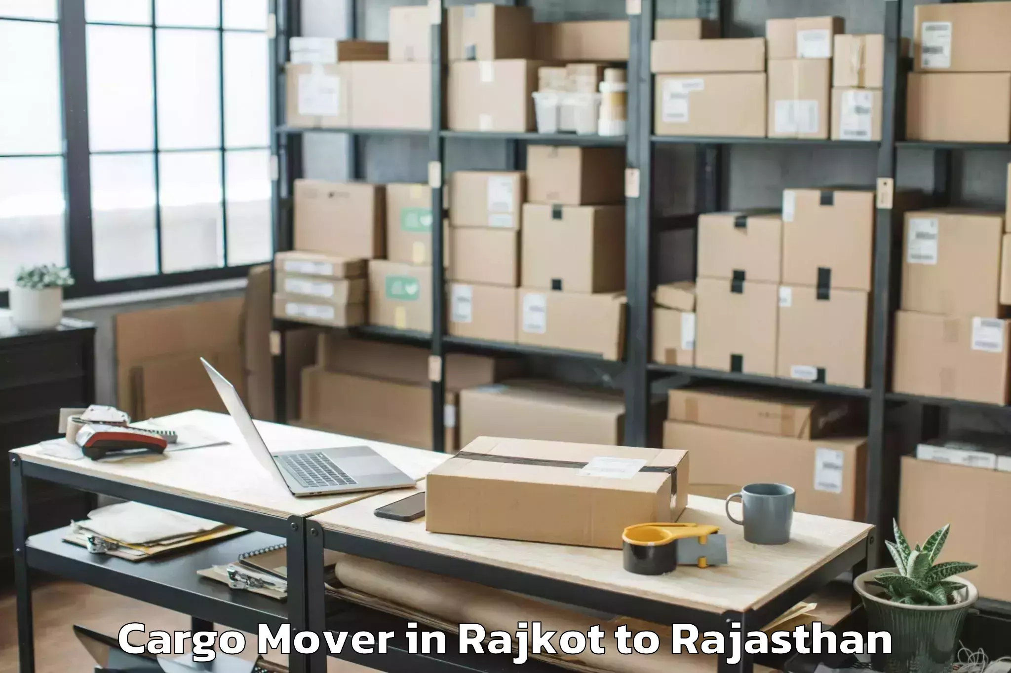 Hassle-Free Rajkot to Banasthali Vidyapith Cargo Mover